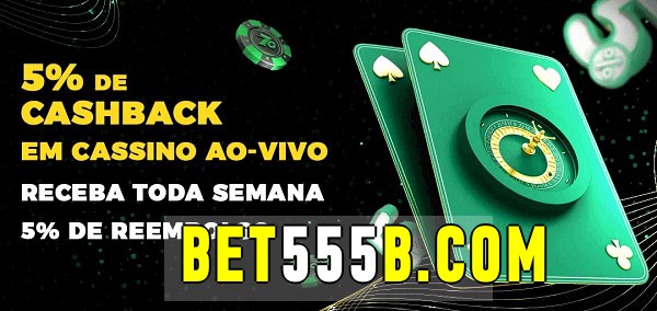 Promoções do cassino ao Vivo bet555